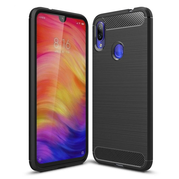 Carbon Flex Xiaomi Redmi Note 7 kuoret - Musta Black