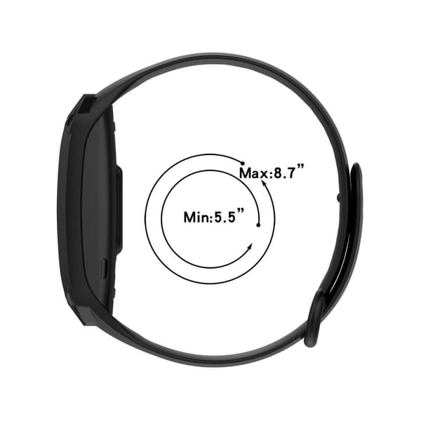 Amazon Halo View klockarmband i silikon med skyddsfodral - Mörkblå Blå