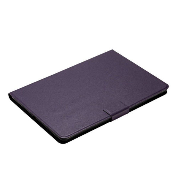 Lenovo Tab M10 Simple Themed Læder Etui - Lilla Purple