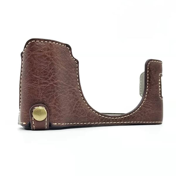 Fujifilm X100V PU-nahkasuojus - Kahvi Brown