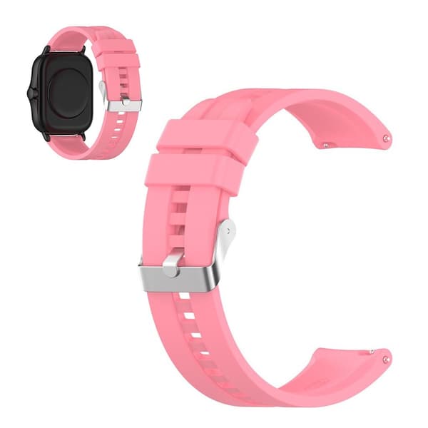 20 mm silikoneurrem til Amazfit GTS-enheder - Lyserød Pink