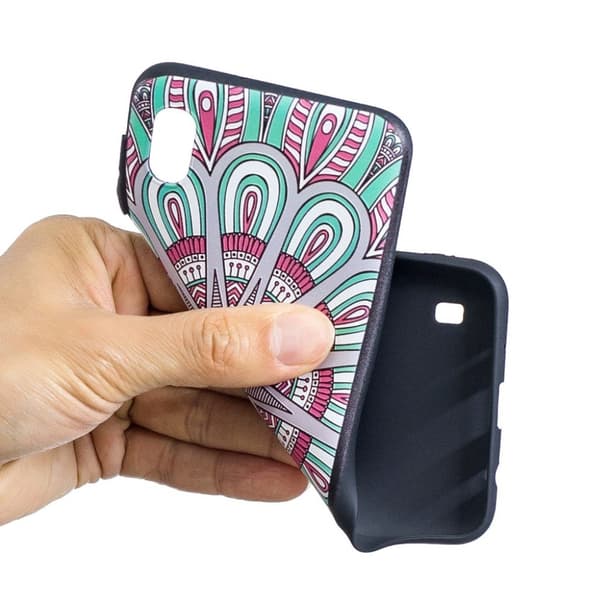 Imagine Samsung Galaxy A10 deksel - Symetrisk mønster Multicolor