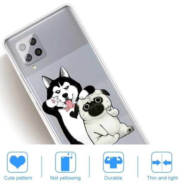 Deco Samsung Galaxy A42 5G Etui - Hunder White