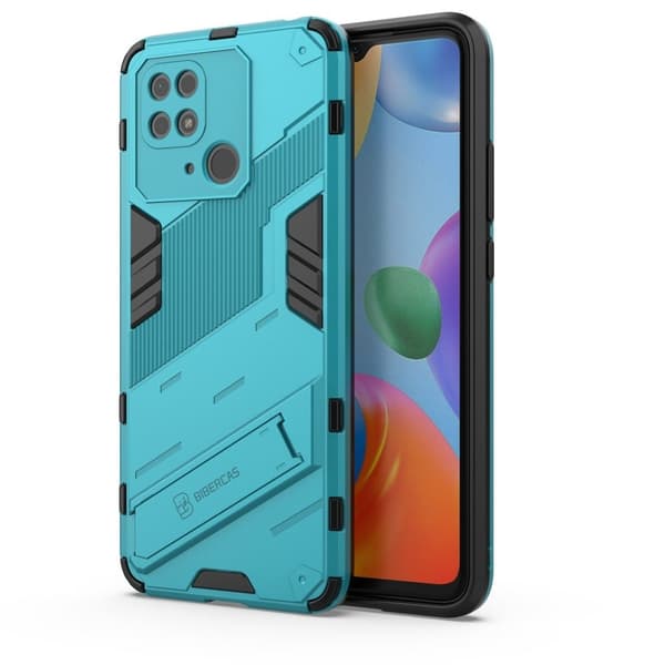 Matt Xiaomi Redmi 10C skal av flytande silikon - Blå Blå