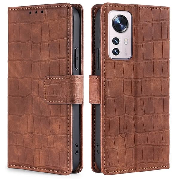 Croco Xiaomi 12 Pro cover - Brun Brown