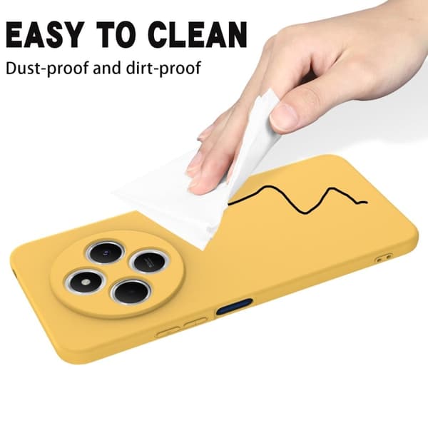 Matte Liquid Xiaomi Redmi 14C silikone cover - Gul Yellow