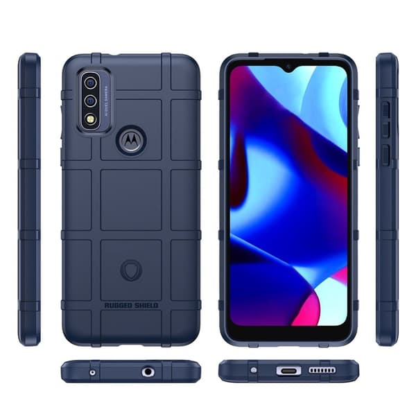Rugged Shield Suojakotelo Motorola G Pure - Sininen Blue