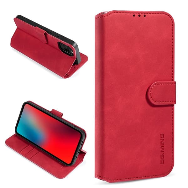 DG.MING iPhone 13 Pro retro etui - Rød Red