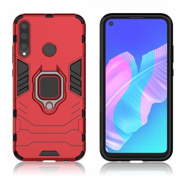 Ring Guard Cover - Huawei P40 Lite E - Rød Red