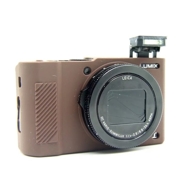 Silikoneovertræk til Panasonic Lumix DMC LX10 - Kaffe Brown