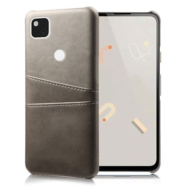 Dual Card cover - Google Pixel 4a - Grå Silver grey