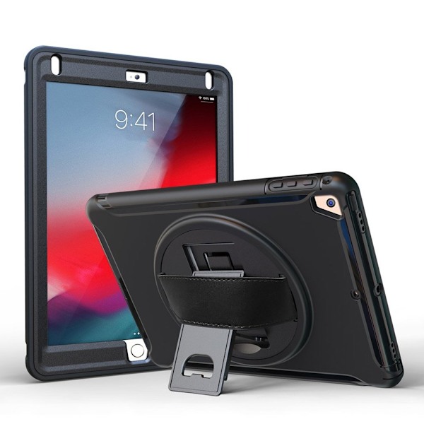 iPad (2018) 360 asteen kotelo - Musta Black