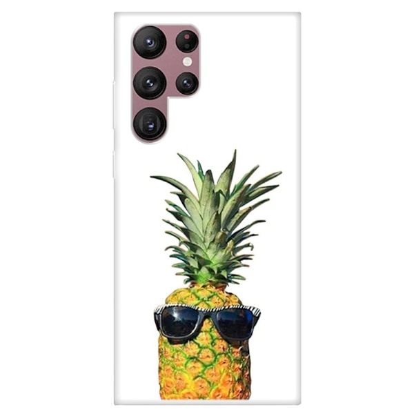 Deco Samsung Galaxy S22 Ultra kotelot - Lasit Ananas Yellow