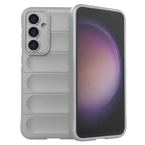 Deksel med mykt grep for Samsung Galaxy S23 FE - Lysegrå Silver grey