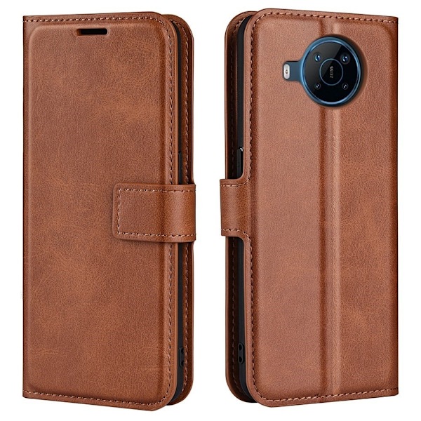 Motorola Moto E30 nahkainen lompakokkotelo - Vaalean Ruskea Brown