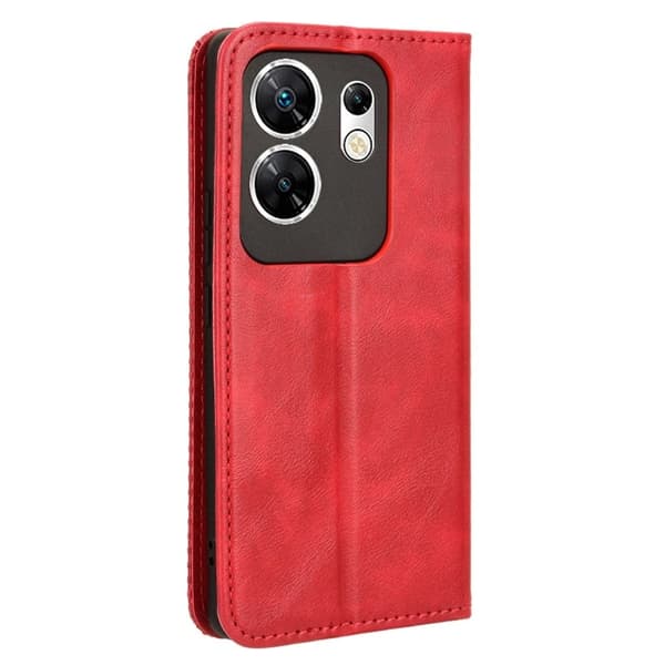 Bofink Vintage Infinix Zero 30 4G läderfodral - Röd Röd