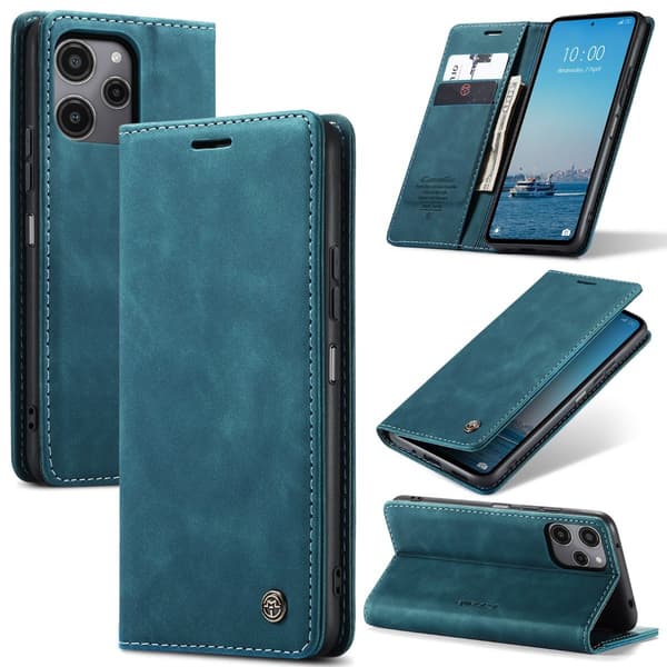 CaseMe Xiaomi Redmi Note 12R / Xiaomi Poco M6 Pro glatt etui - Blå Blue