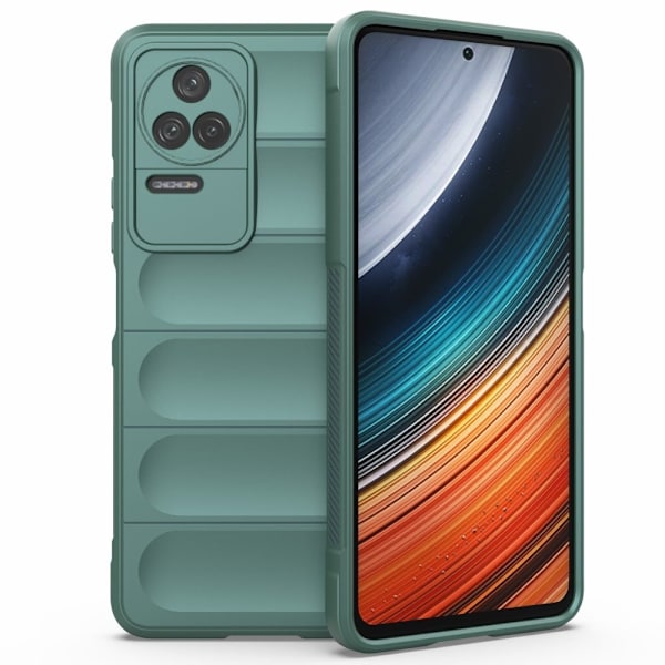 Mjukt greppformat Xiaomi Poco F4 / Xiaomi Redmi K40S skal - Grön Grön