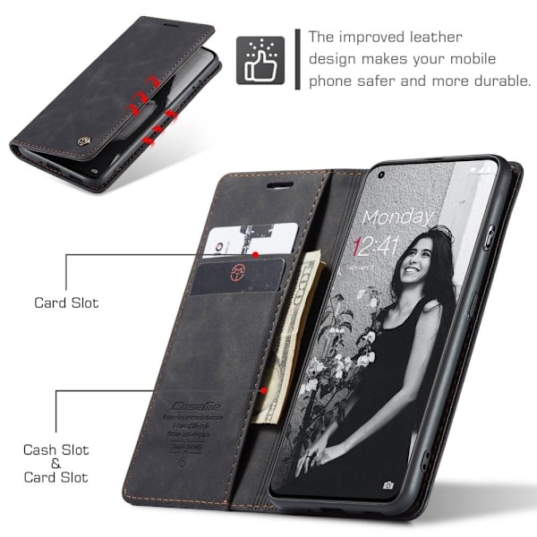 CaseMe vintage OnePlus 11 fodral - Svart Svart