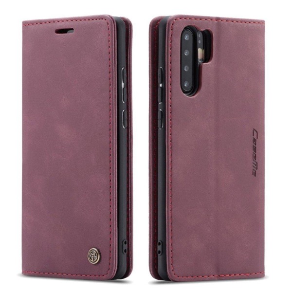 CASEME Huawei P30 Pro retro læderetui - Lilla Purple