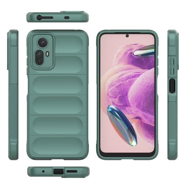 Blødt grebsformet cover til Xiaomi Redmi Note 12S - Grøn Green