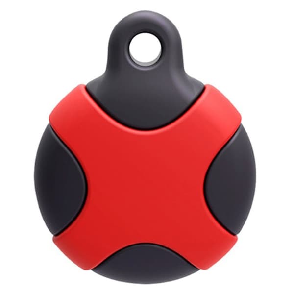 AirTags silikoneovertræk med unikt design - Sort / Rød Red