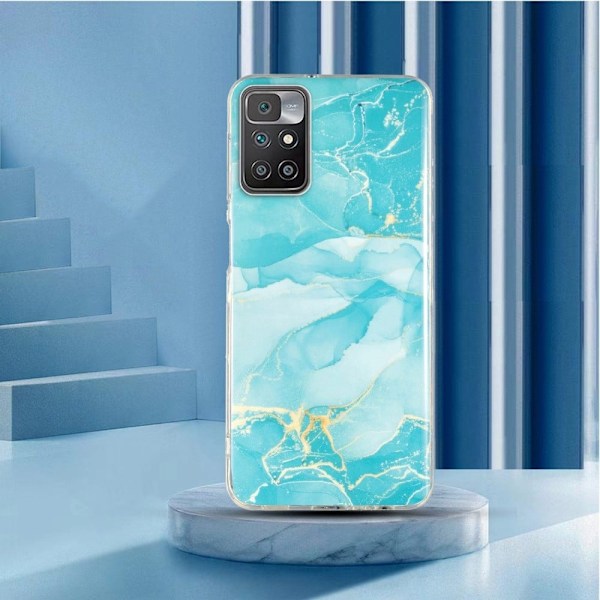 Marmormotiv Xiaomi Redmi Note 11 / Xiaomi Redmi 10 Prime / Xiaomi Redmi 10 skal - Grön Grön