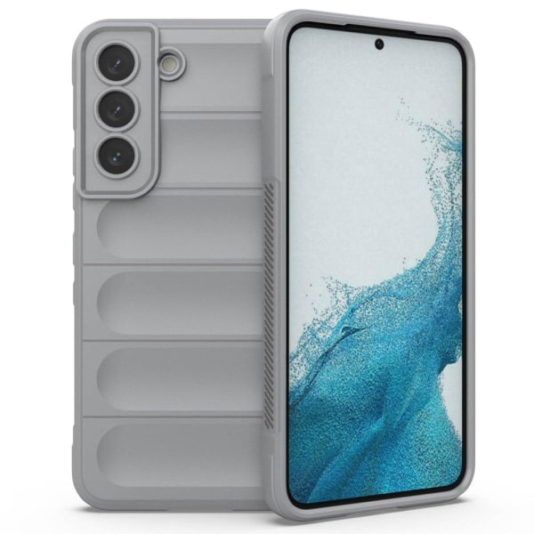 Mjukt greppformat Samsung Galaxy S22 skal - Silver/Grå Silvergrå
