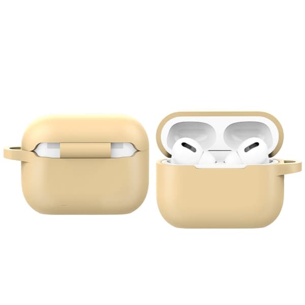 AirPods Pro 2 silikonfodral med spänne - Khaki Gul
