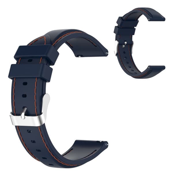 Samsung Galaxy Watch 3 (45 mm) tråddesign + silikoneurrem - Mørkeblå Blue