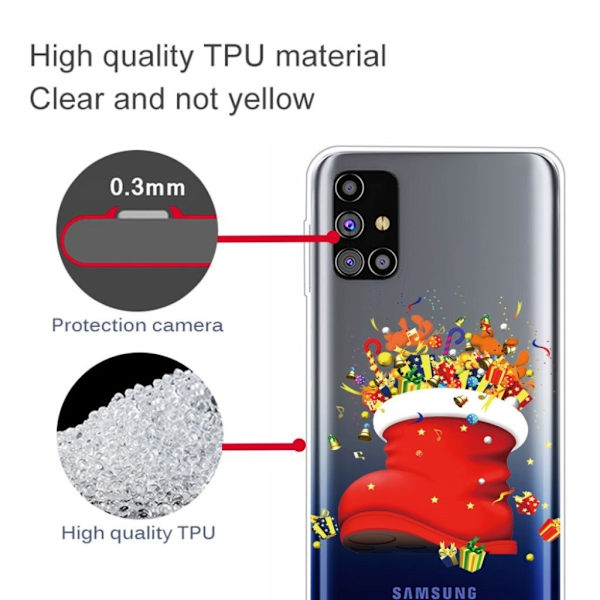 Juletaske til Samsung Galaxy M51 - Gaver Red