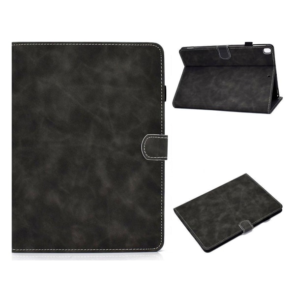 iPad 10.2 (2019) / Air (2019) solid theme leather flip case - Bl Svart