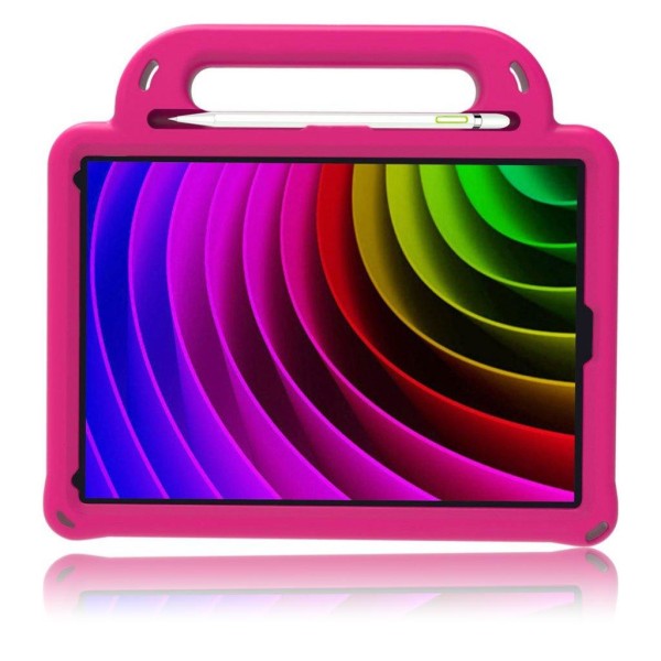 iPad (2018) triangle pattern kid friendly case - Rose Pink