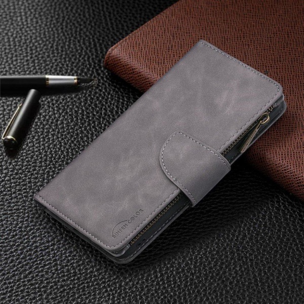 Premium Wallet 6S etui - Sølv/Grå Silver grey