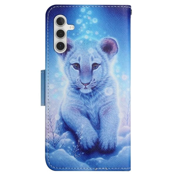 Wonderland Samsung Galaxy A14 Flippetui - Leopard Blue
