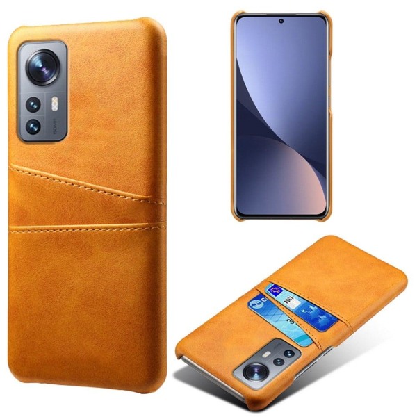 Xiaomi 12 Pro skal med korthållare - Orange Orange