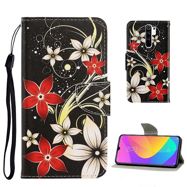 Wonderland Xiaomi Redmi 9 Flippetui - Blomster Multicolor