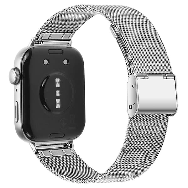 Huawei Watch Fit 3 Quick Release-armband Milanese-armband i rostfritt stål, silver Silvergrå