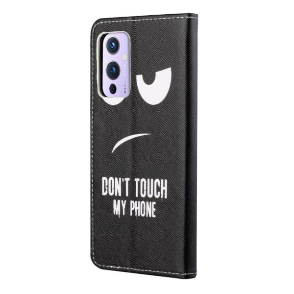Wonderland OnePlus 9 flip case - Dont Touch My Phone Black