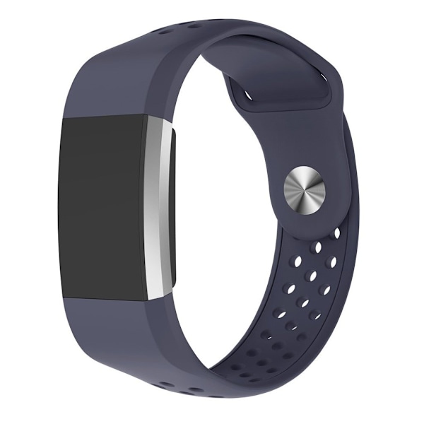 silikone rem til Fitbit Charge 2 - Blå Blue