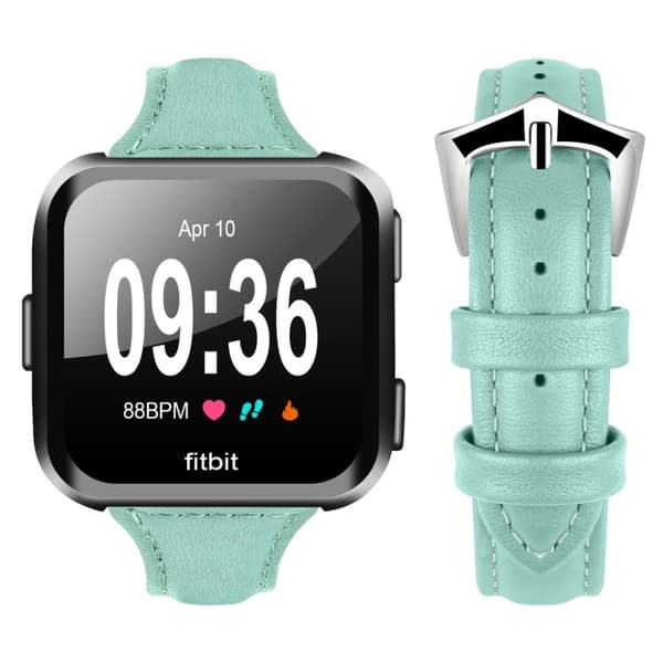 Fitbit Versa strömlinjeformad design klockarmband ersättning - Cyan Grön