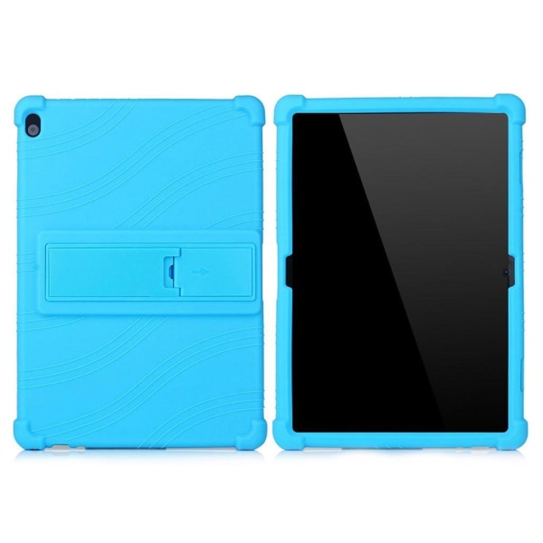 Designfodral i silikon med utdragbar kickstand för Lenovo Tab M1 Blå