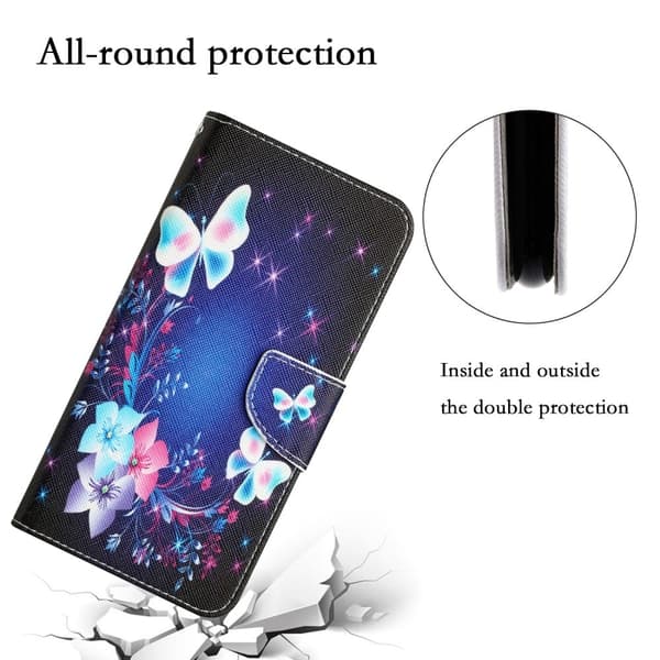 Wonderland Xiaomi Poco X5 Pro / Redmi Note 12 Pro / 12 Pro Speed Flippetui - Sommerfugl Blue