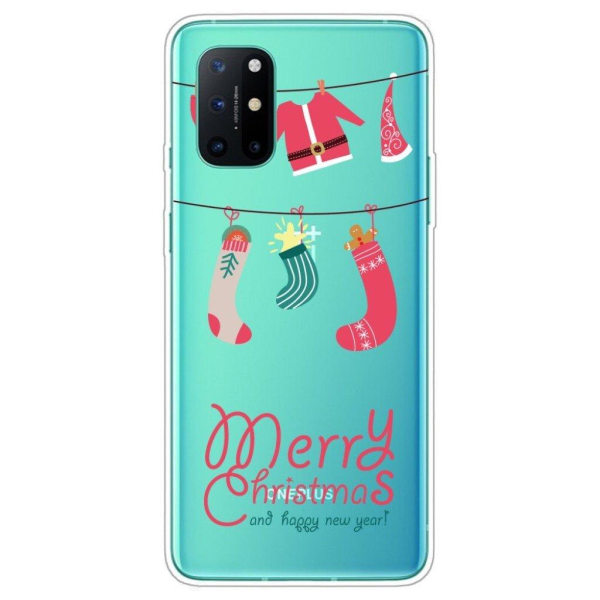 Christmas OnePlus 8T etui - Santa Outfit and Socks Multicolor