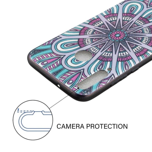 Imagine Huawei P40 Lite E Cover - Mandala Blomst Multicolor