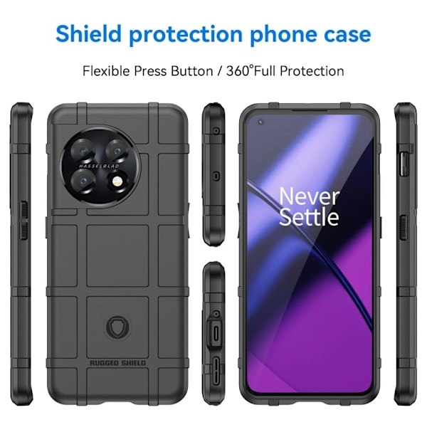 Rugged Shield Fodral OnePlus 11 - Svart Svart