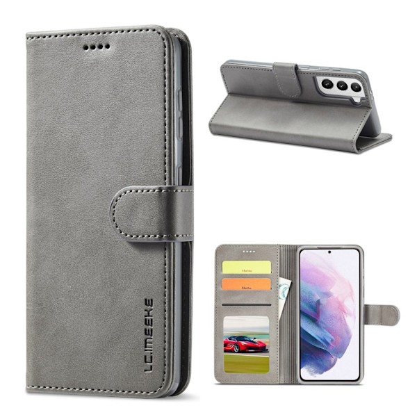 LC.Imeeke Samsung Galaxy S21 Flippetui - Grå Silver grey