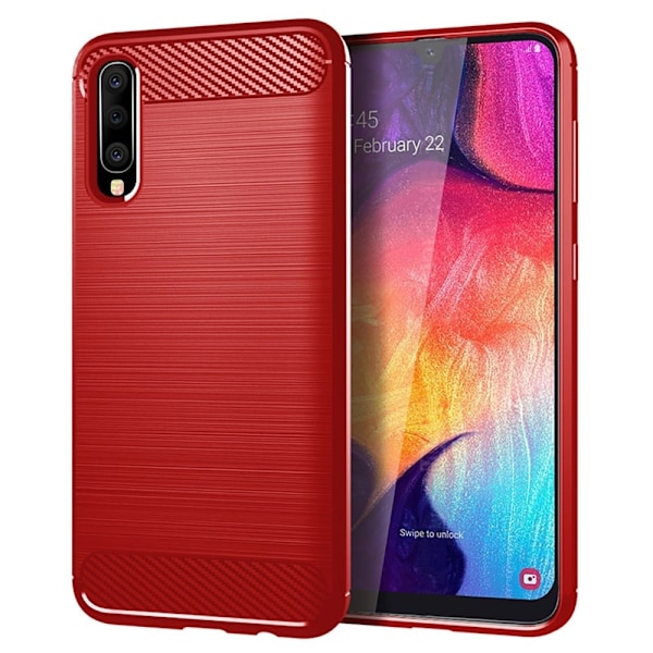 Carbon Flex Samsung Galaxy A50s / Samsung Galaxy A30s / Samsung Galaxy A50 skal - Röd Röd