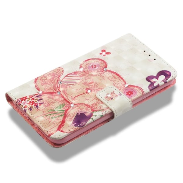iPhone Xs Max etui med rhinstenmønster - Bear Multicolor