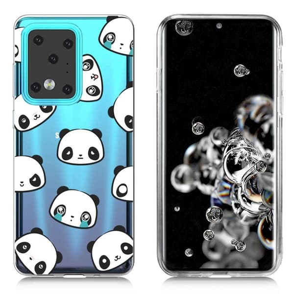 Deco Samsung Galaxy S20 Ultra deksel - Pandas White